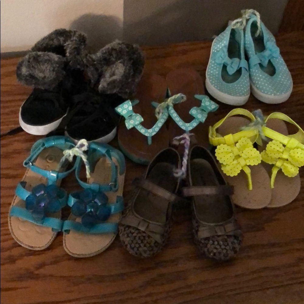 Toddler girl shoe lot